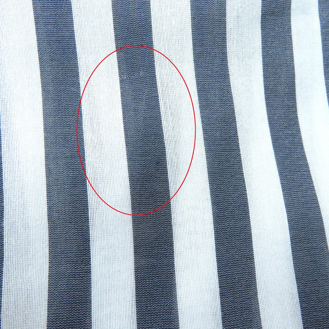 CELINE Long sleeve shirt 2C703637P Main: 73% cotton, Main: 27% silk Gray white Women 34 Used Authentic