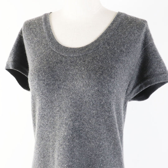 CHANEL one piece 07A P31850 Main: 100% cashmere gray Women 44 Used Authentic