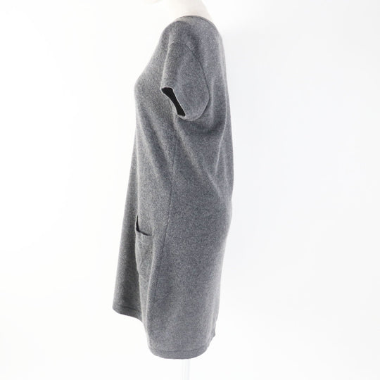 CHANEL one piece 07A P31850 Main: 100% cashmere gray Women 44 Used Authentic