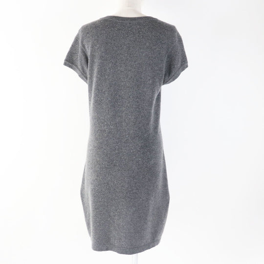 CHANEL one piece 07A P31850 Main: 100% cashmere gray Women 44 Used Authentic