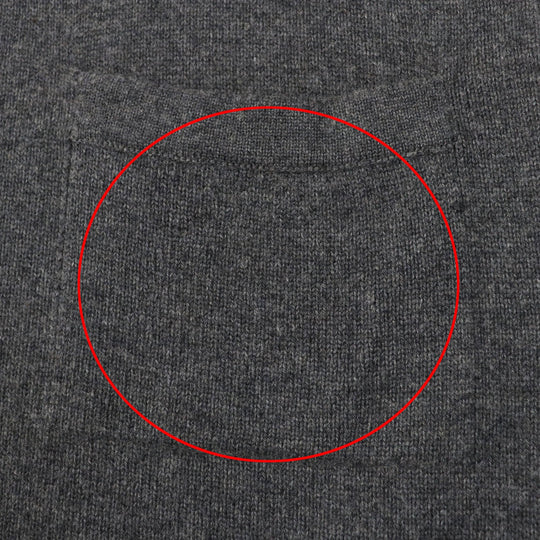 CHANEL one piece 07A P31850 Main: 100% cashmere gray Women 44 Used Authentic