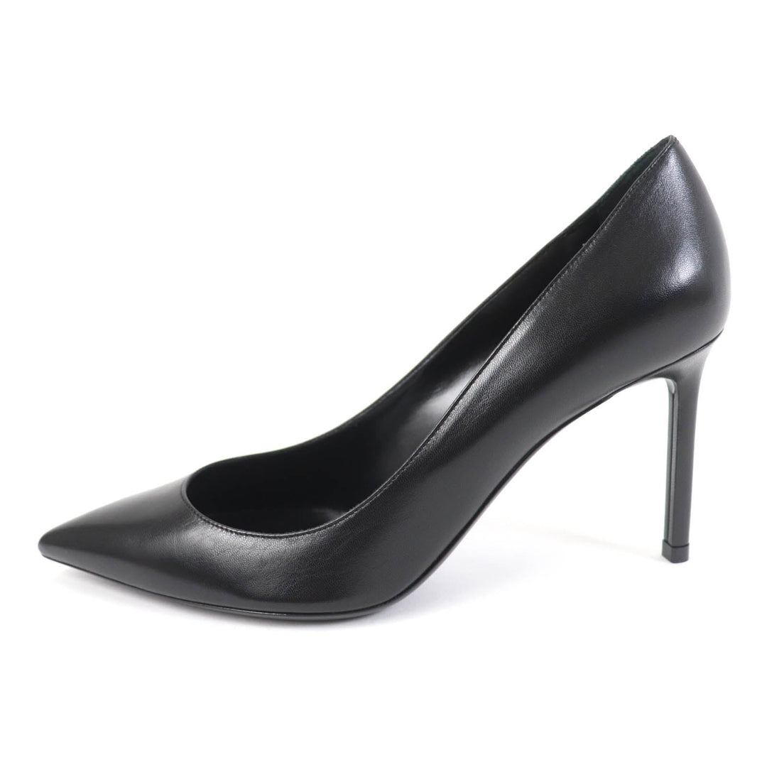 SAINT LAURENT PARIS pumps 489751 Main: Leather black Anya Women 36 1/2 Used Authentic