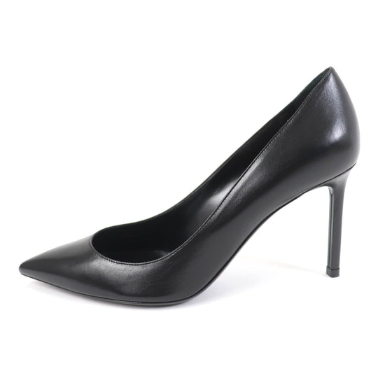 SAINT LAURENT PARIS pumps 489751 Main: Leather black Anya Women 36 1/2 Used Authentic