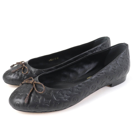 LOUIS VUITTON Ballet shoes Main: Leather black Nina Line Ballerina Women 36 Used Authentic