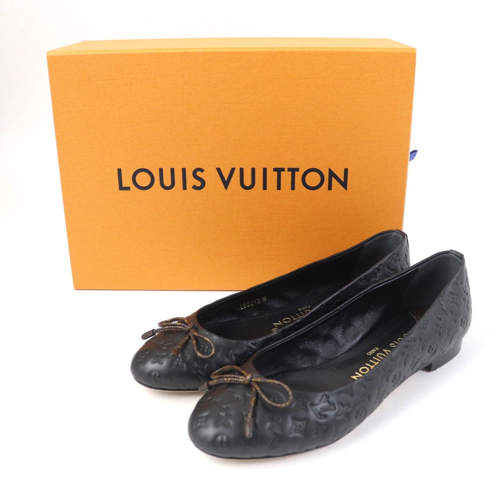 LOUIS VUITTON Ballet shoes Main: Leather black Nina Line Ballerina Women 36 Used Authentic