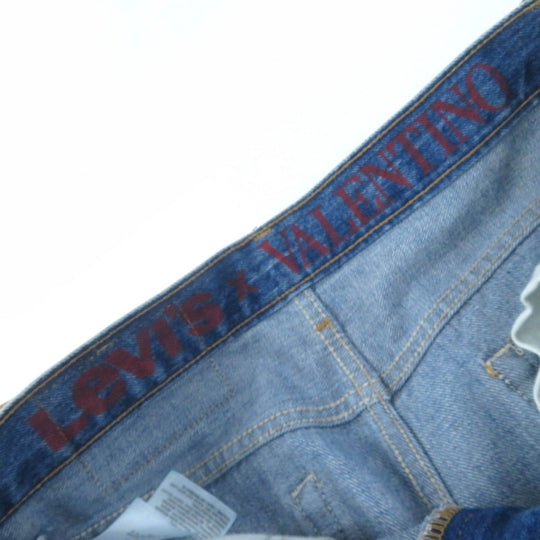 VALENTINO Pants 1969 RE-EDITION 517 Main: 100% cotton Indigo Women 25 Used Authentic