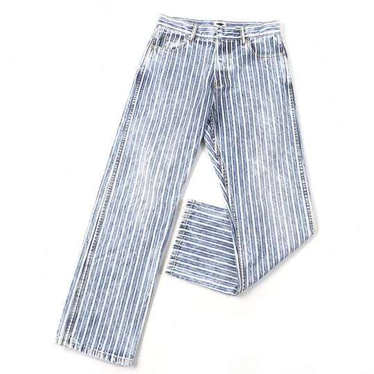Christian Dior Pants 222P03A3512 Main: 100% cotton Indigo Women 38 Used Authentic