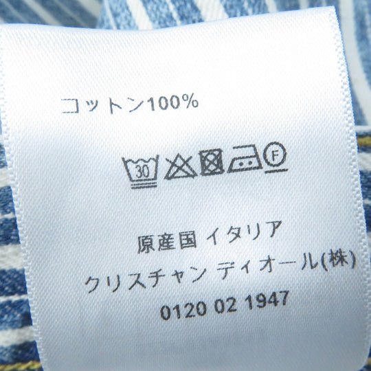 Christian Dior Pants 222P03A3512 Main: 100% cotton Indigo Women 38 Used Authentic
