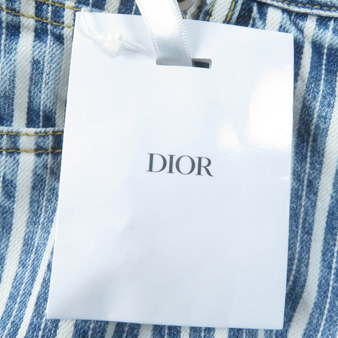 Christian Dior Pants 222P03A3512 Main: 100% cotton Indigo Women 38 Used Authentic