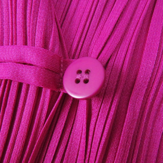 PLEATS PLEASE cardigan PP13-JC142 Main: 100% polyester La Lamb pink Women 3 Used Authentic