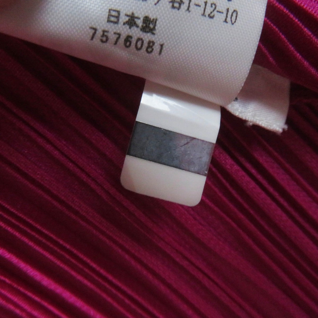 PLEATS PLEASE cardigan PP13-JC142 Main: 100% polyester La Lamb pink Women 3 Used Authentic