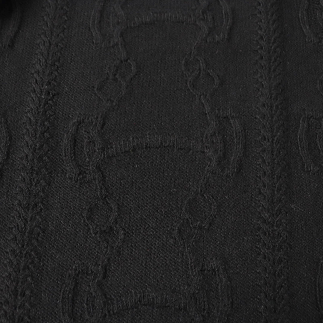 HERMES knit 2H2644D6 Main: 80% wool, Main: 20% cashmere, Part: 74% wool, Part: 19% cashmere, Part: 5% nylon black Women 34 Used Authentic