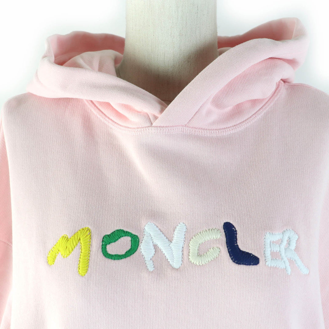 MONCLER Hoodie Main: 100% cotton, Part: 95% cotton, Part: 5% polyurethane, Part: 100% cotton, Part: 100% cotton pink HOODIE Women L Used Authentic