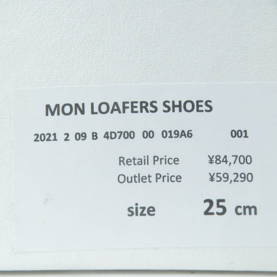 MONCLER loafers Main: Leather White black MonLoafers Women 38 Used Authentic