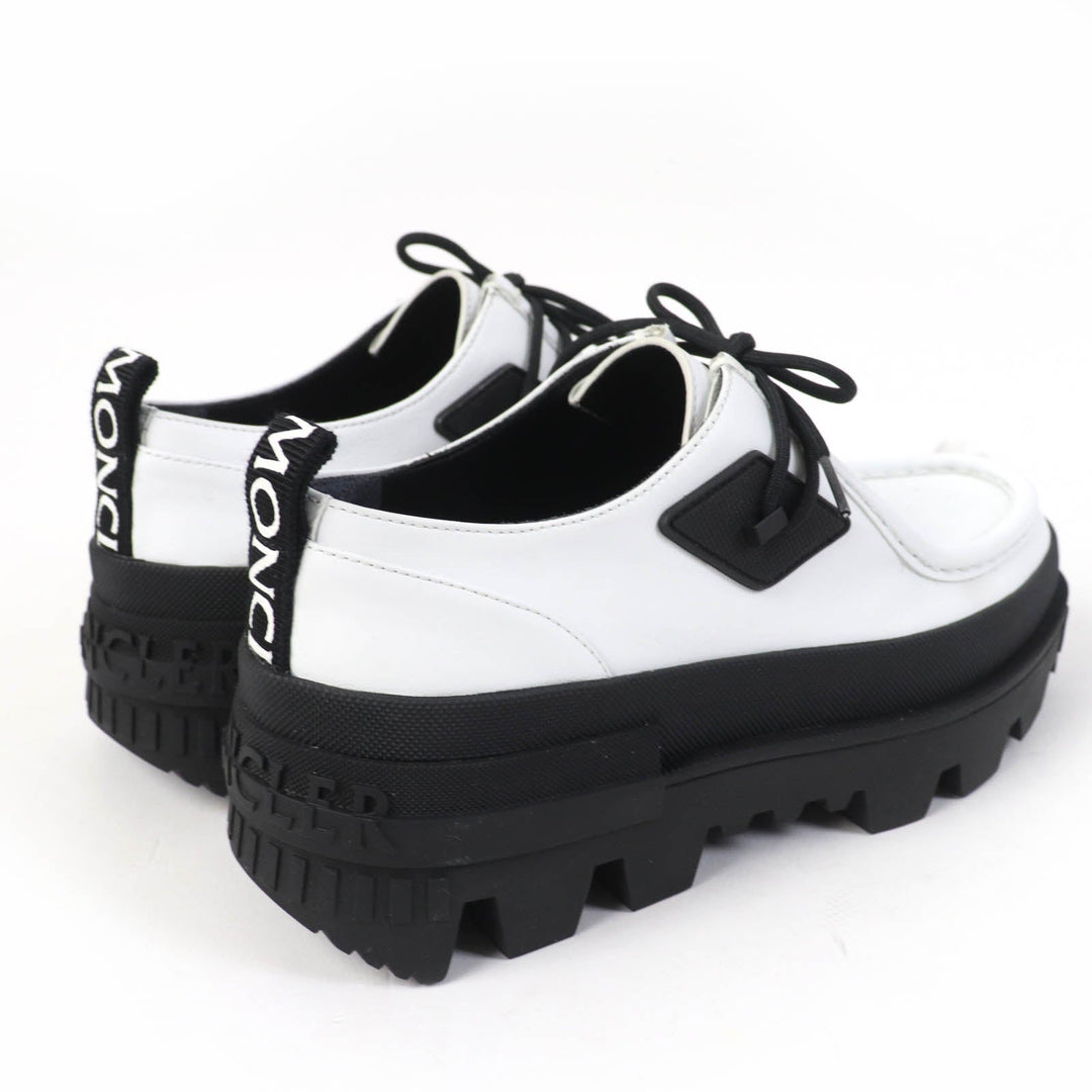 MONCLER loafers Main: Leather White black MonLoafers Women 38 Used Authentic