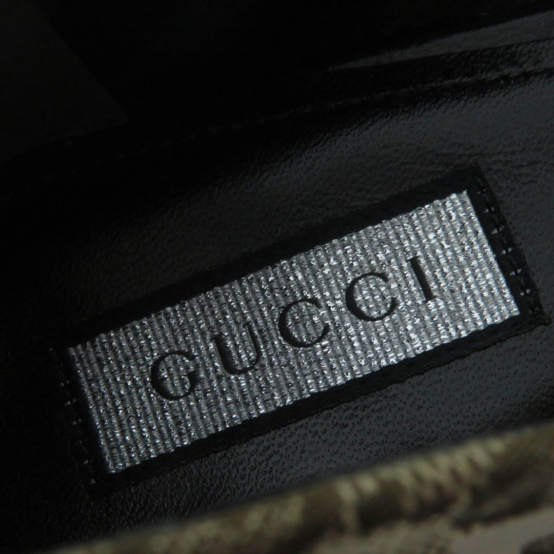 GUCCI pumps 676603 Main: GG canvas Brown type Women 36 Used Authentic