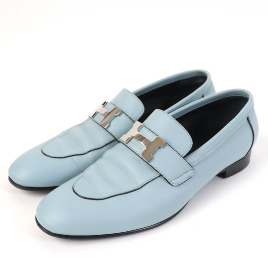 HERMES loafers Main: Leather Light blue Women 37 Used Authentic