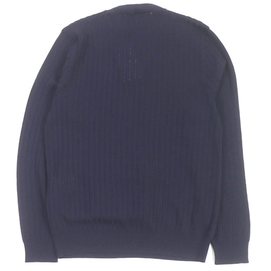 FENDI sweater FZX104 Main: 100% wool Navy mens 50 Used Authentic
