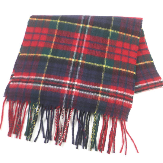 Johnstons of Elgin Scarf Main: 100% cashmere Red type mens Used Authentic