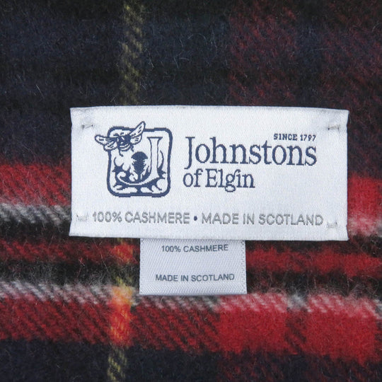 Johnstons of Elgin Scarf Main: 100% cashmere Red type mens Used Authentic