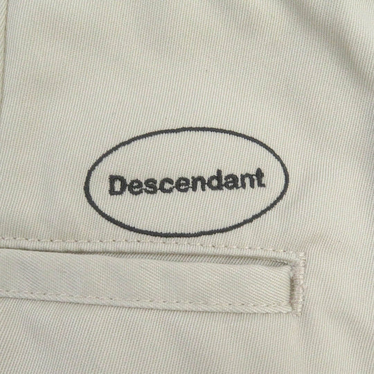 DESCENDANT Chino pants DW-19 Main: 65% polyester, Main: 35% cotton, Part: 100% cotton light beige mens 2 Used Authentic