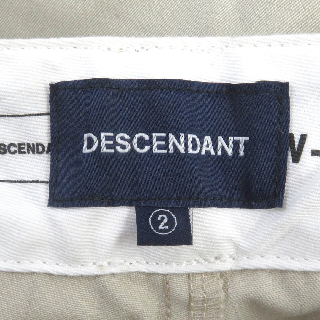 DESCENDANT Chino pants DW-19 Main: 65% polyester, Main: 35% cotton, Part: 100% cotton light beige mens 2 Used Authentic