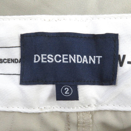 DESCENDANT Chino pants DW-19 Main: 65% polyester, Main: 35% cotton, Part: 100% cotton light beige mens 2 Used Authentic