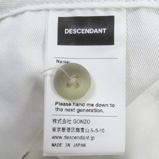 DESCENDANT Chino pants DW-19 Main: 65% polyester, Main: 35% cotton, Part: 100% cotton light beige mens 2 Used Authentic