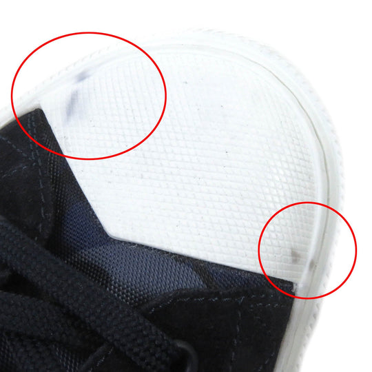 LOUIS VUITTON High cut sneakers Main: suede leather, Main: canvas Navy Tattoo line mens 7 Used Authentic