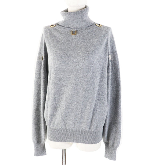 LOUIS VUITTON knit Main: 99% cashmere, Main: 1% wool gray D-Ring Turtle Neck Knit Sweater D-Ring Turtle Neck Knit Sweater Women XS Used Authentic