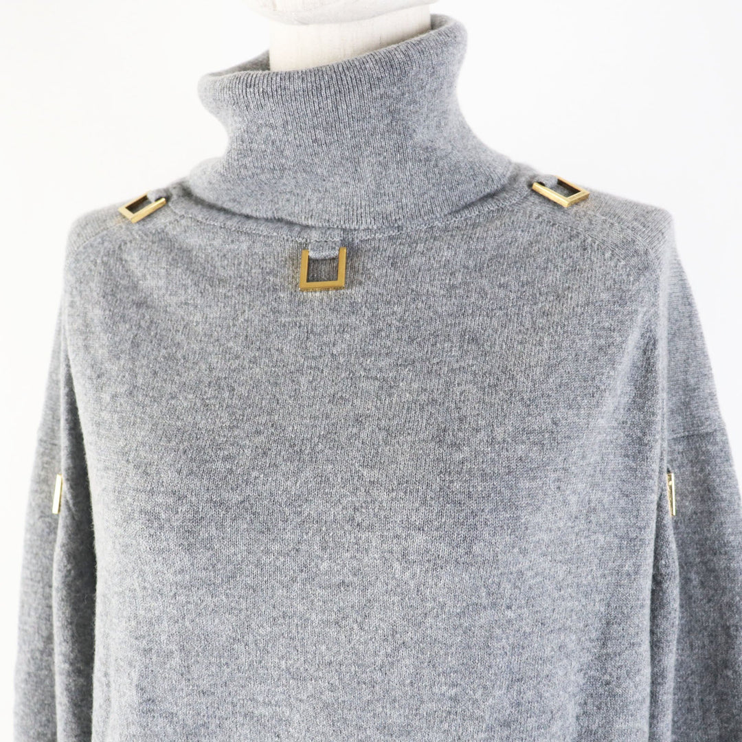 LOUIS VUITTON knit Main: 99% cashmere, Main: 1% wool gray D-Ring Turtle Neck Knit Sweater D-Ring Turtle Neck Knit Sweater Women XS Used Authentic