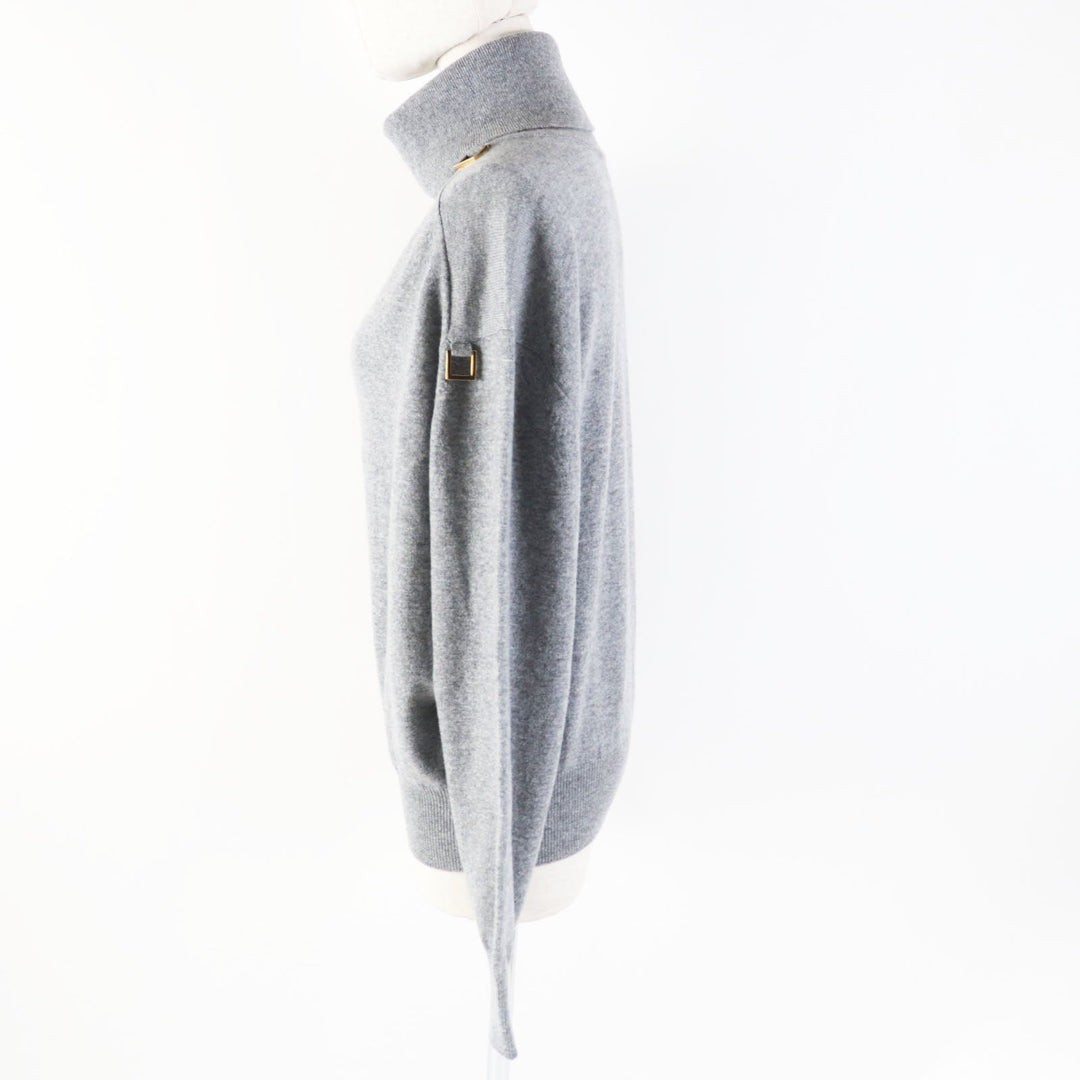 LOUIS VUITTON knit Main: 99% cashmere, Main: 1% wool gray D-Ring Turtle Neck Knit Sweater D-Ring Turtle Neck Knit Sweater Women XS Used Authentic