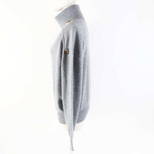 LOUIS VUITTON knit Main: 99% cashmere, Main: 1% wool gray D-Ring Turtle Neck Knit Sweater D-Ring Turtle Neck Knit Sweater Women XS Used Authentic