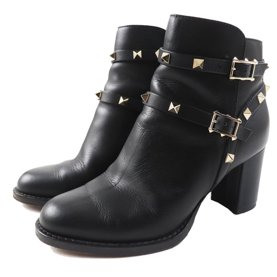 Valentino Garavani short boots Main: Leather black Women 35.5 Used Authentic