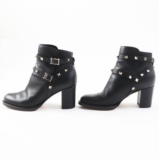 Valentino Garavani short boots Main: Leather black Women 35.5 Used Authentic