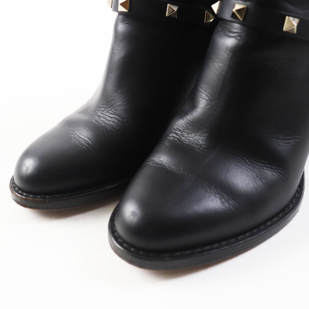 Valentino Garavani short boots Main: Leather black Women 35.5 Used Authentic