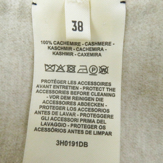 HERMES Vest 3H0191DB Main: 100% cashmere light beige Women 38 Used Authentic