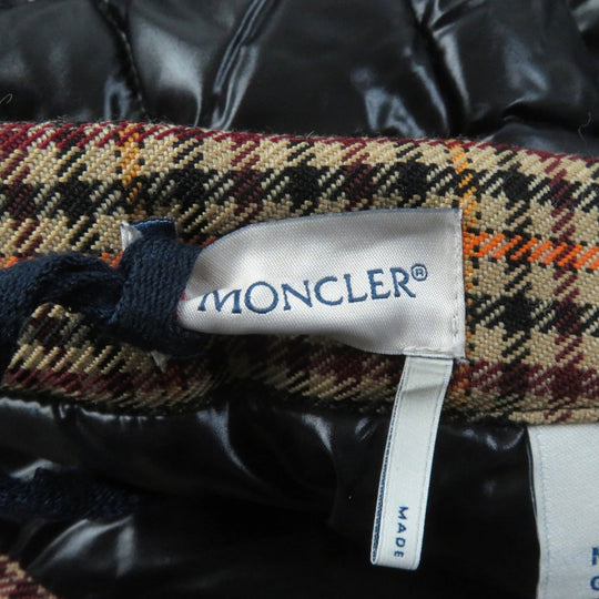 MONCLER skirt Outer: 100% nylon, Lining: 100% nylon, Part: 50% polyester, Part: 50% wool, Filling: 90% down black GONNA Women 38 Used Authentic