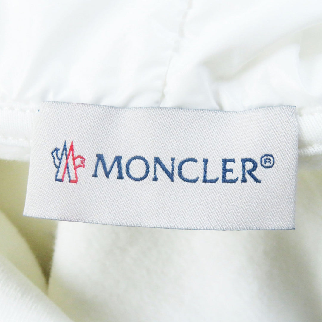 MONCLER Hoodie Main: 100% cotton, Part: 100% cotton, Part: 100% nylon, Part: 100% cotton, Part: 100% rayon White black HOODIE Women S Used Authentic