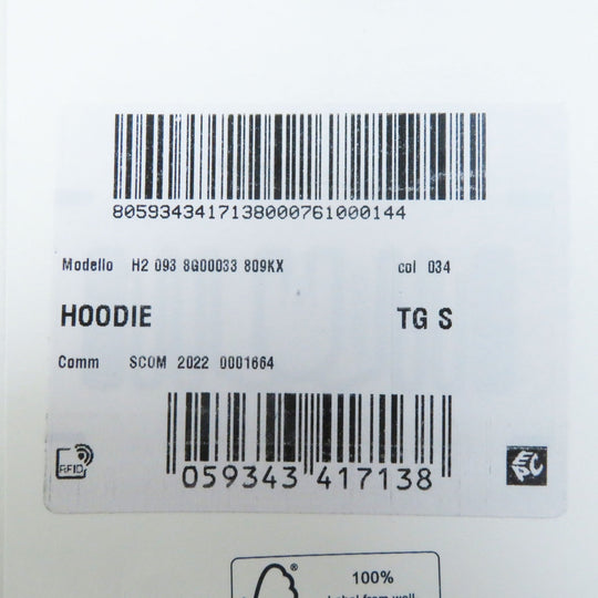 MONCLER Hoodie Main: 100% cotton, Part: 100% cotton, Part: 100% nylon, Part: 100% cotton, Part: 100% rayon White black HOODIE Women S Used Authentic
