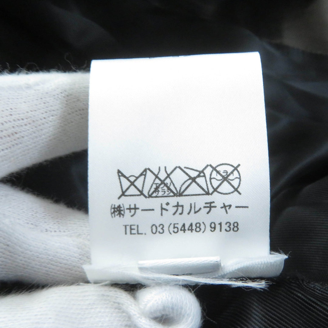 GIVENCHY Leather coat Main: Sheepskin, Part: 100% wool, Filling: 100% polyester, Lining: 100% rayon black Women 36 Used Authentic