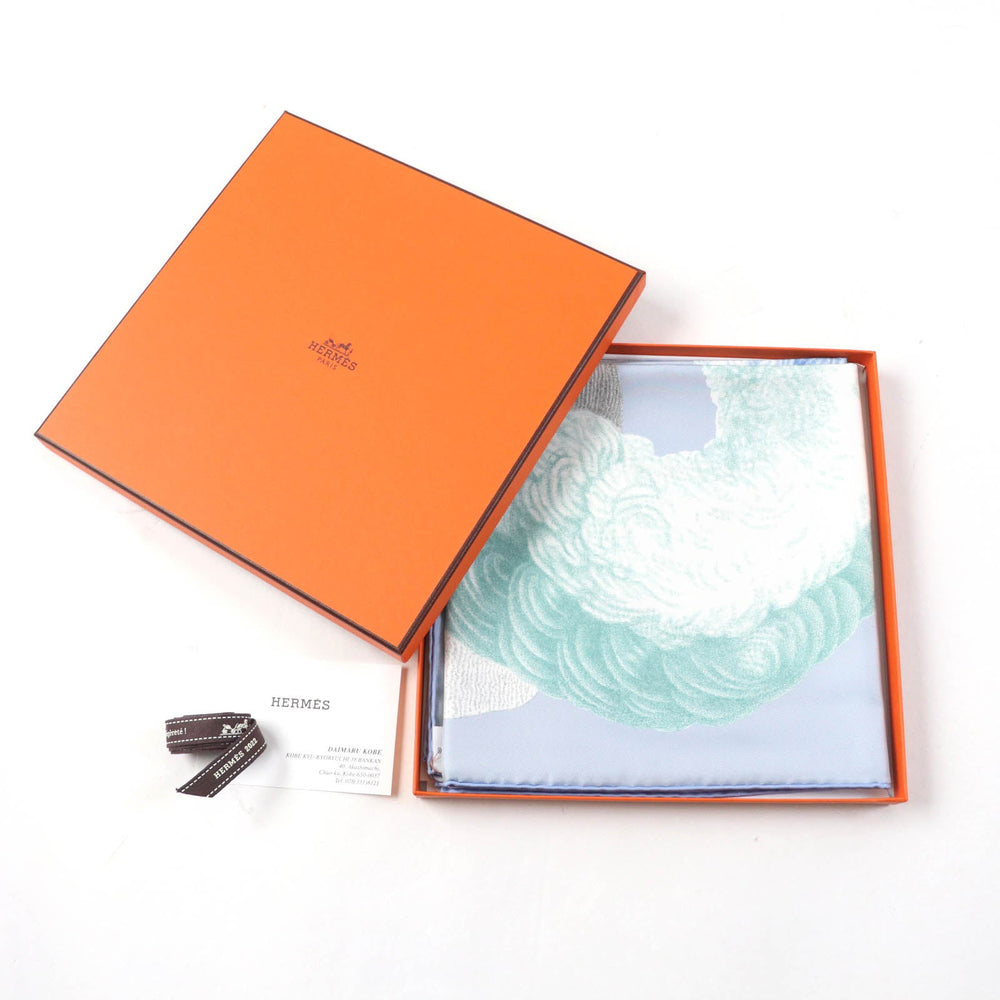 HERMES scarf Main: 100% silk Multi Carre90 PLUMETS ET PANACHES Feathers and feathers Women Used Authentic
