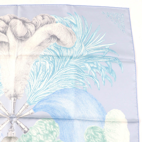 HERMES scarf Main: 100% silk Multi Carre90 PLUMETS ET PANACHES Feathers and feathers Women Used Authentic