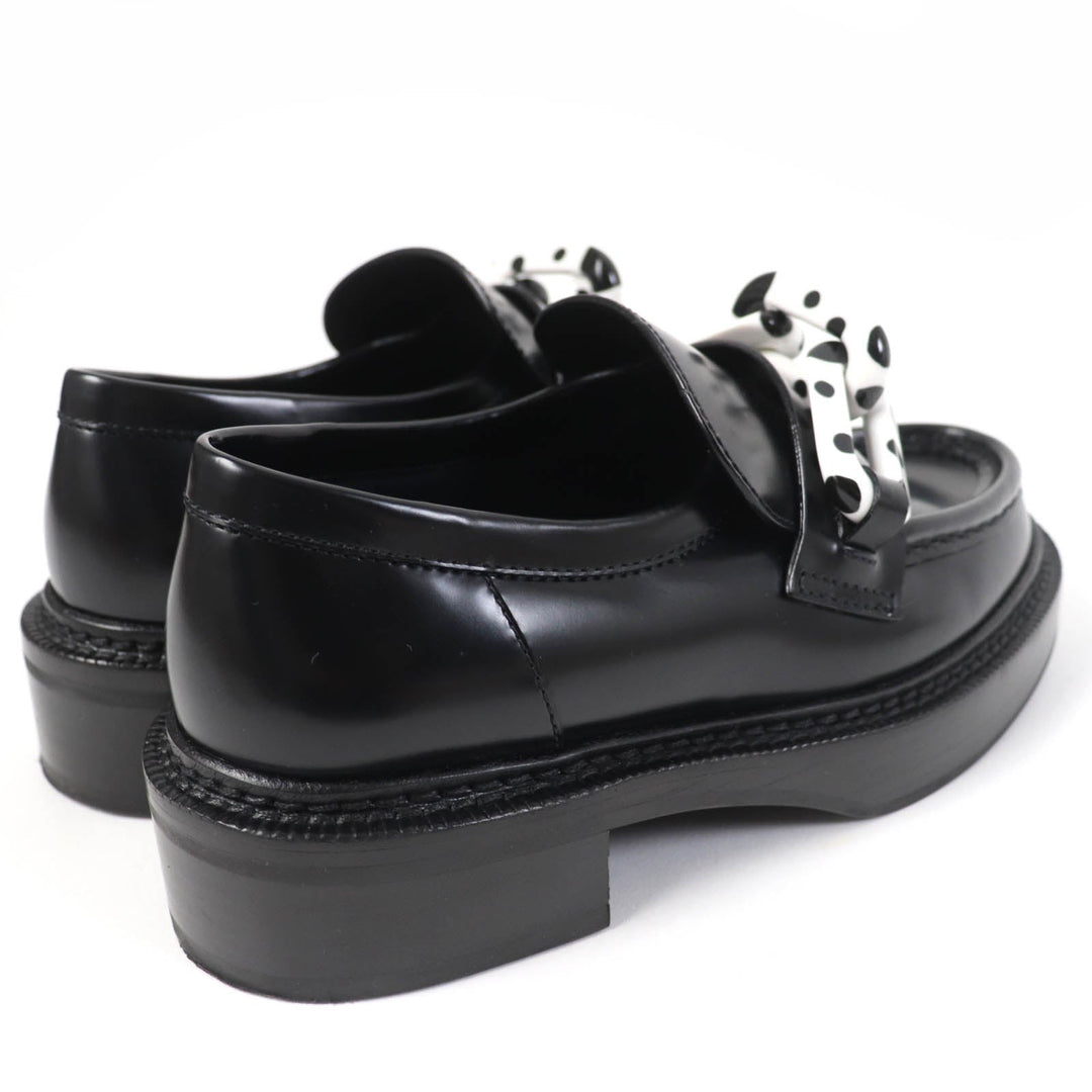 LOUIS VUITTON loafers Main: Leather black Academy Line Women 34 1/2 Used Authentic