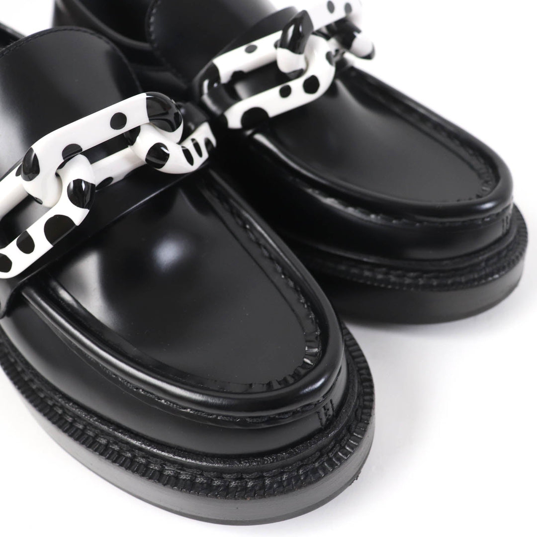 LOUIS VUITTON loafers Main: Leather black Academy Line Women 34 1/2 Used Authentic