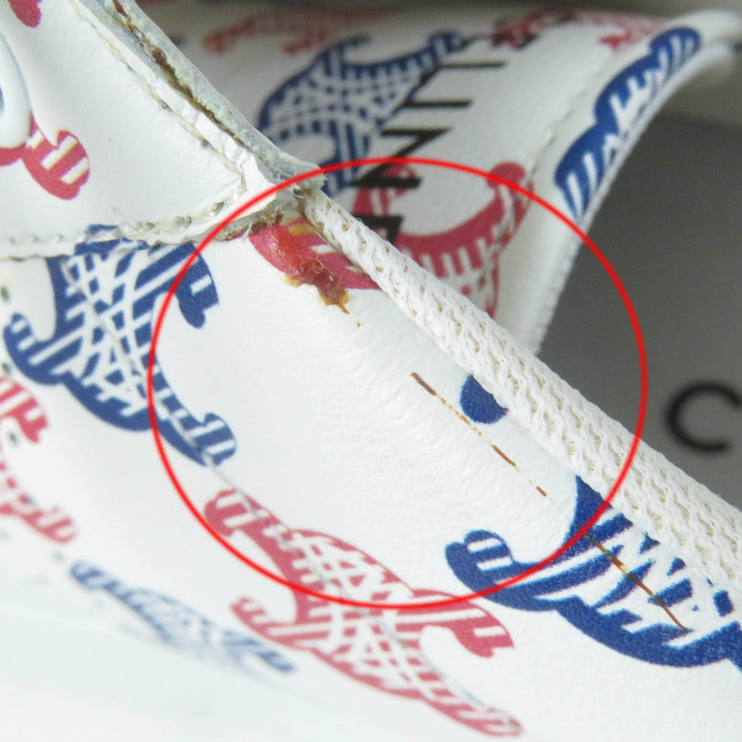 CELINE sneakers 348573872 Main: Leather white wedge Women 38 Used Authentic