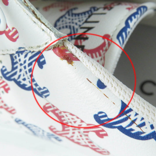 CELINE sneakers 348573872 Main: Leather white wedge Women 38 Used Authentic
