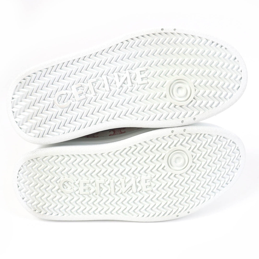 CELINE sneakers 348573872 Main: Leather white wedge Women 38 Used Authentic