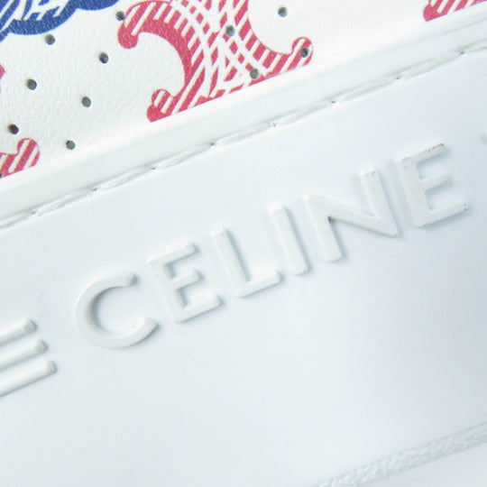 CELINE sneakers 348573872 Main: Leather white wedge Women 38 Used Authentic