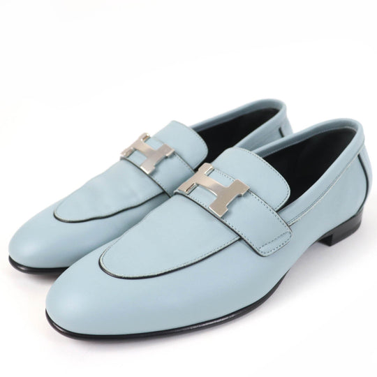 HERMES loafers Main: Leather Light blue Women 36 Used Authentic